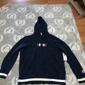 K-Swiss Men's Navy Hoodie with Logo